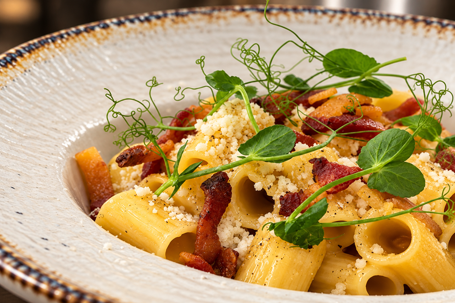 A plated Italian dish at Fuoco & Pizza